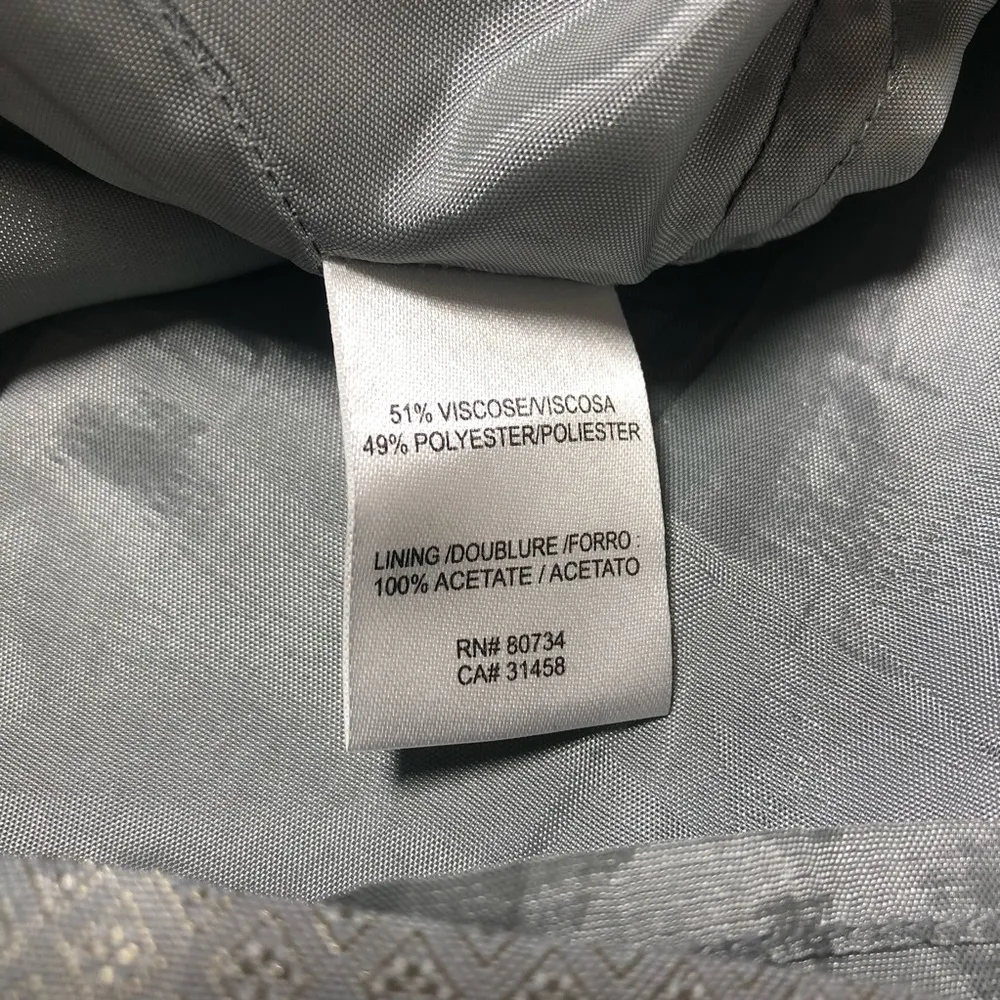 BCBG Max Azria Silver Gray Strapless Dress - Image 13