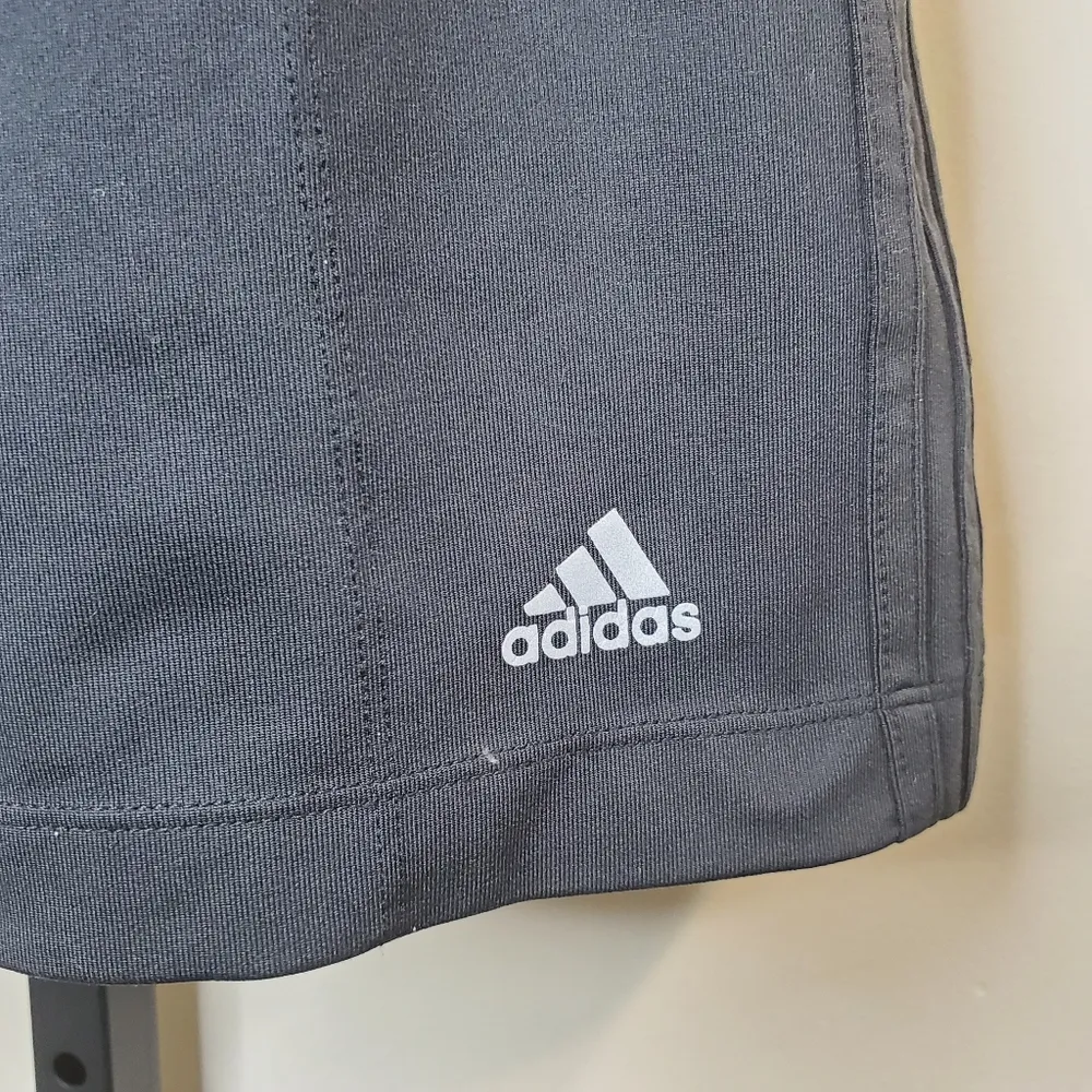 Adidas All Black Three Stripes Climalite Shorts S - Image 6