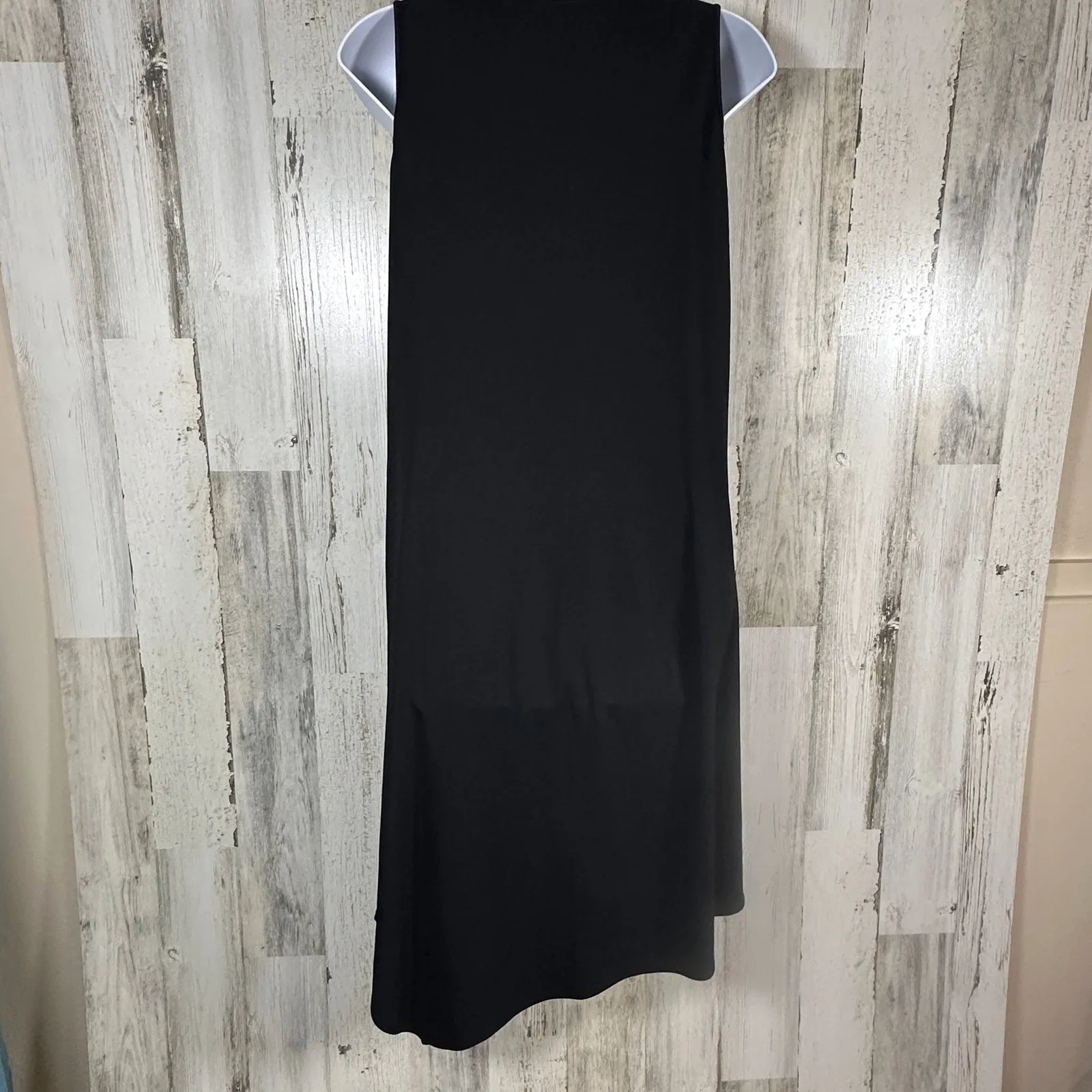 Lafayette 148 Black Handkerchief Dress P | Sleeveless | Viscose | MSRP $498 Size M - Image 7