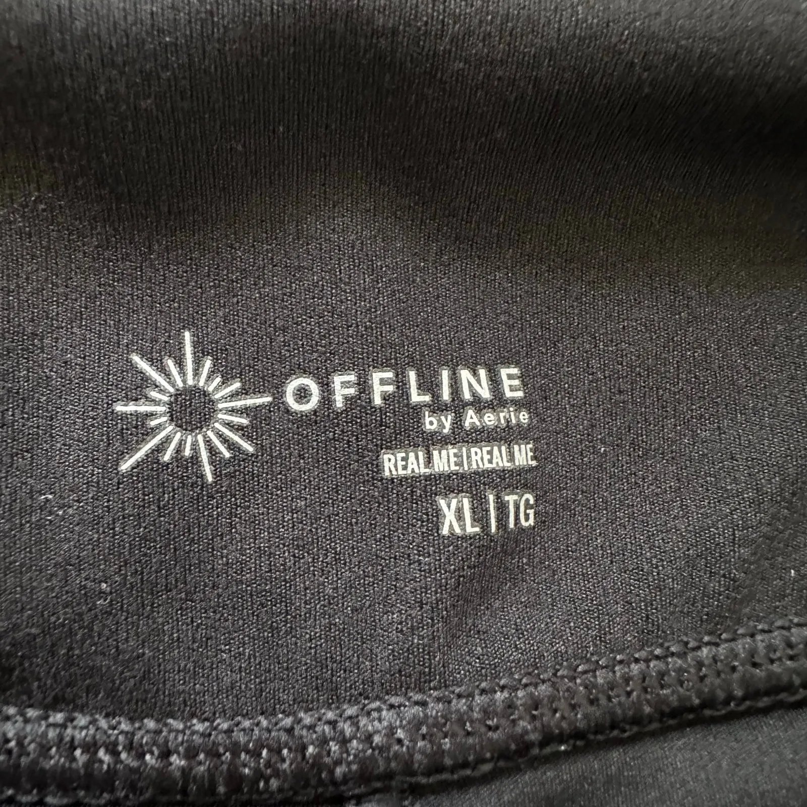 Aerie Offline black cross waist mini tennis skort size XL - Image 5