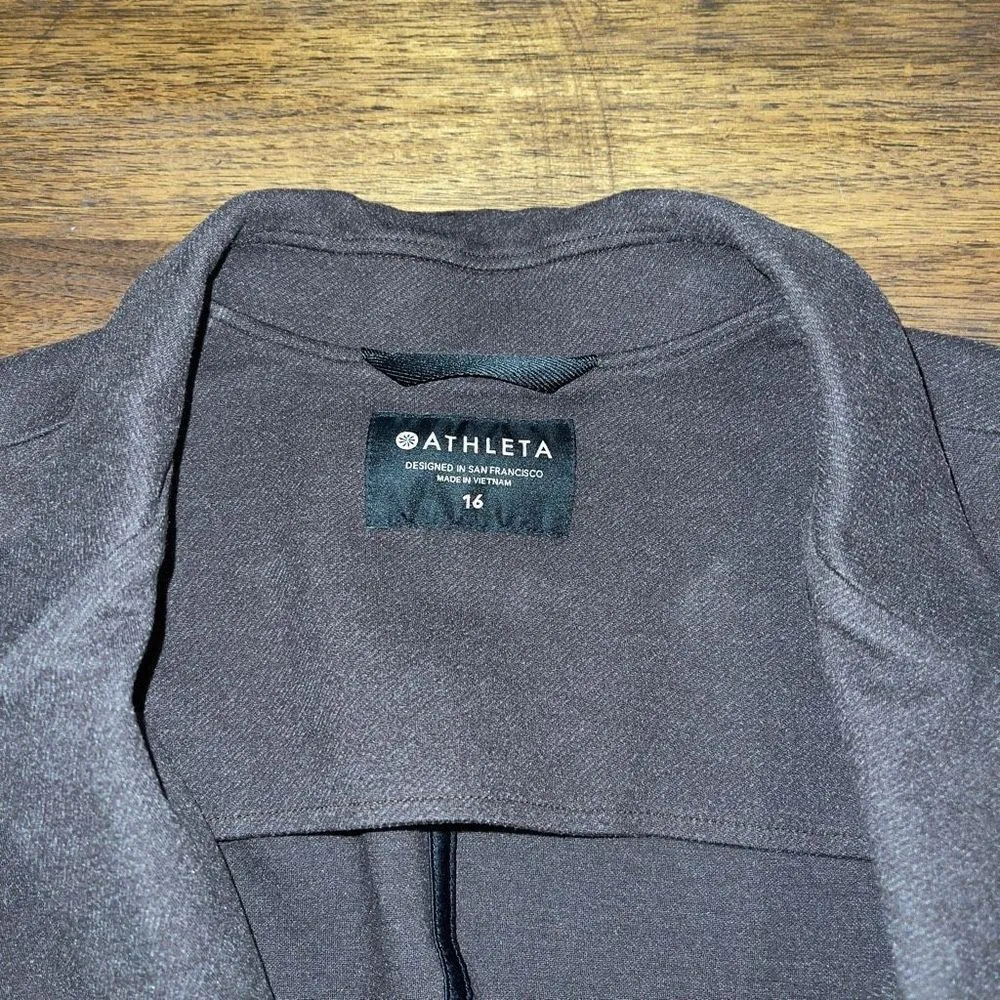 Athleta Venice Textured Semifitted Brown Blazer - Image 4