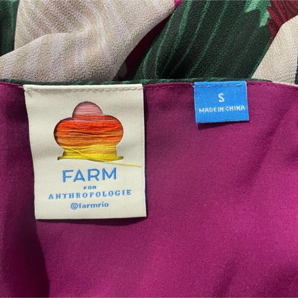 Farm Rio Size Small  Katalina Blouse Long Sleeve - Image 8