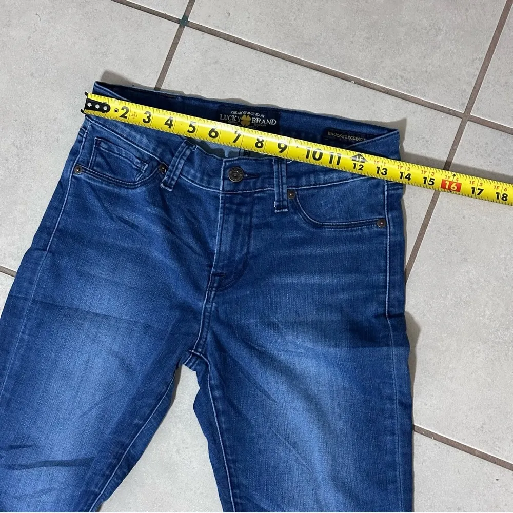 Lucky Brand Women Blue Denim Brooke Legging Jean size 4/27. - Image 8