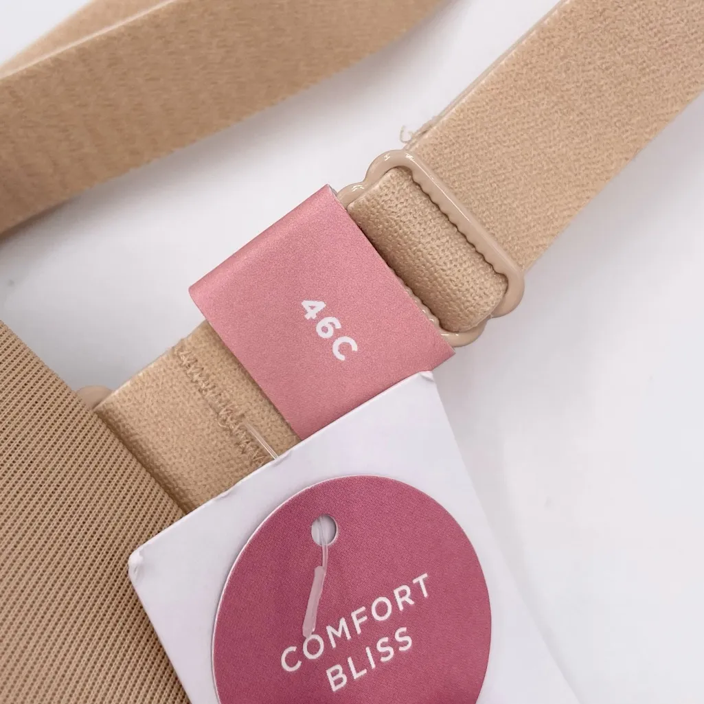 NEW Cacique Comfort Bliss Lightly Lined Multi-Way Strapless Bra Size 46C Tan - Image 8