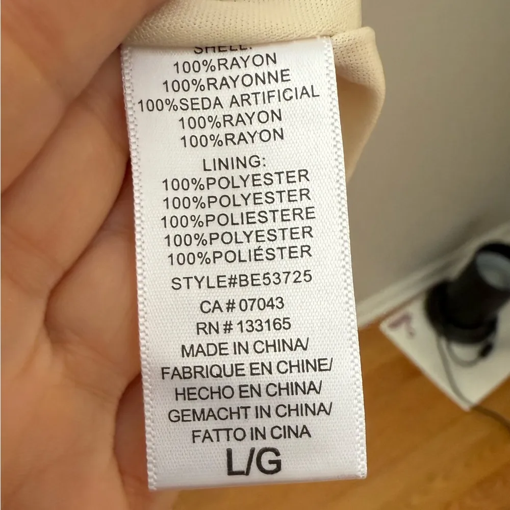 Altar'd State Women's Cream Shift Babydoll
Tiered Dress Ruffle Sleeve Si… - Image 6