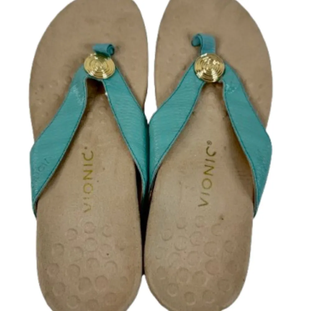 Vionic Teal Hilda Thong Sandals - Image 2