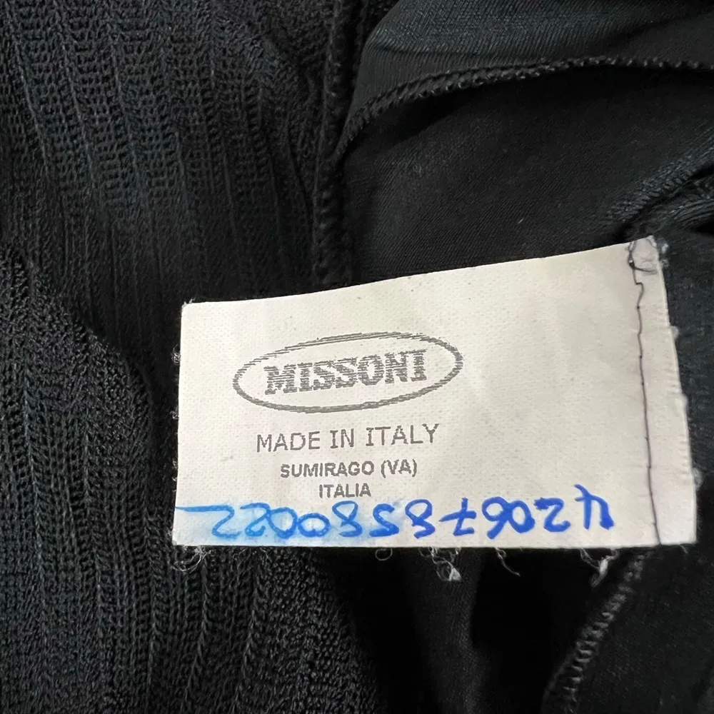 Missoni Faux Wrap Ribbed Black Skirt - Size IT 42/ US 6 - Image 9