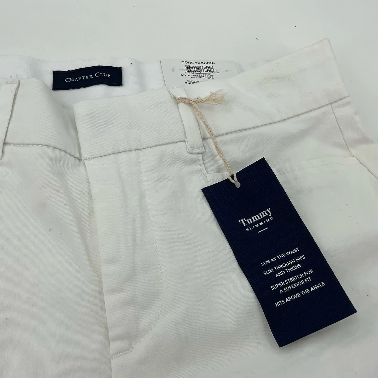 Charter‎ Club Womens White Pants Size 6 NWT (A57) - Image 3