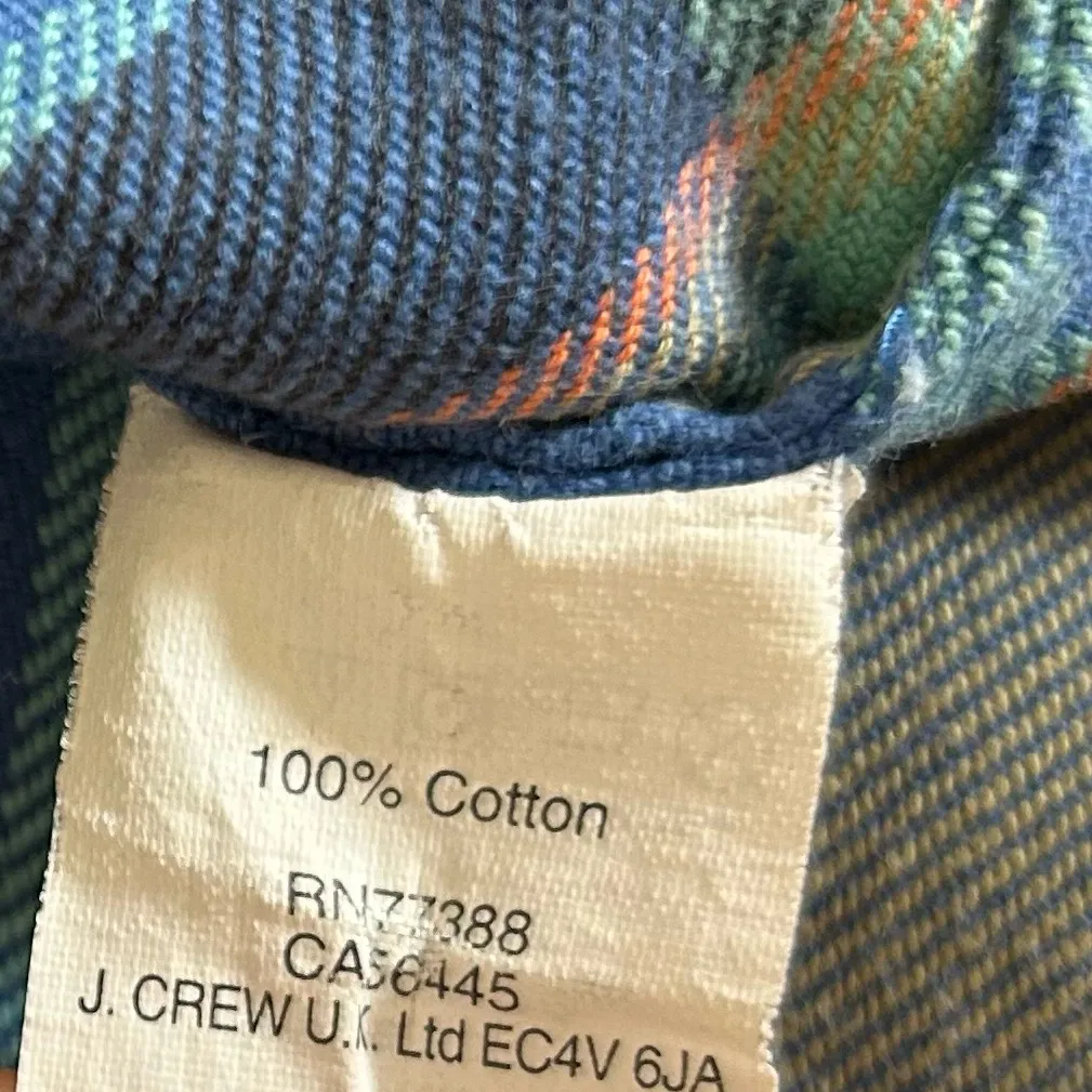 J.Crew 100% Cotton Boy Button Down Flannel Shirt Size 0 - Image 4