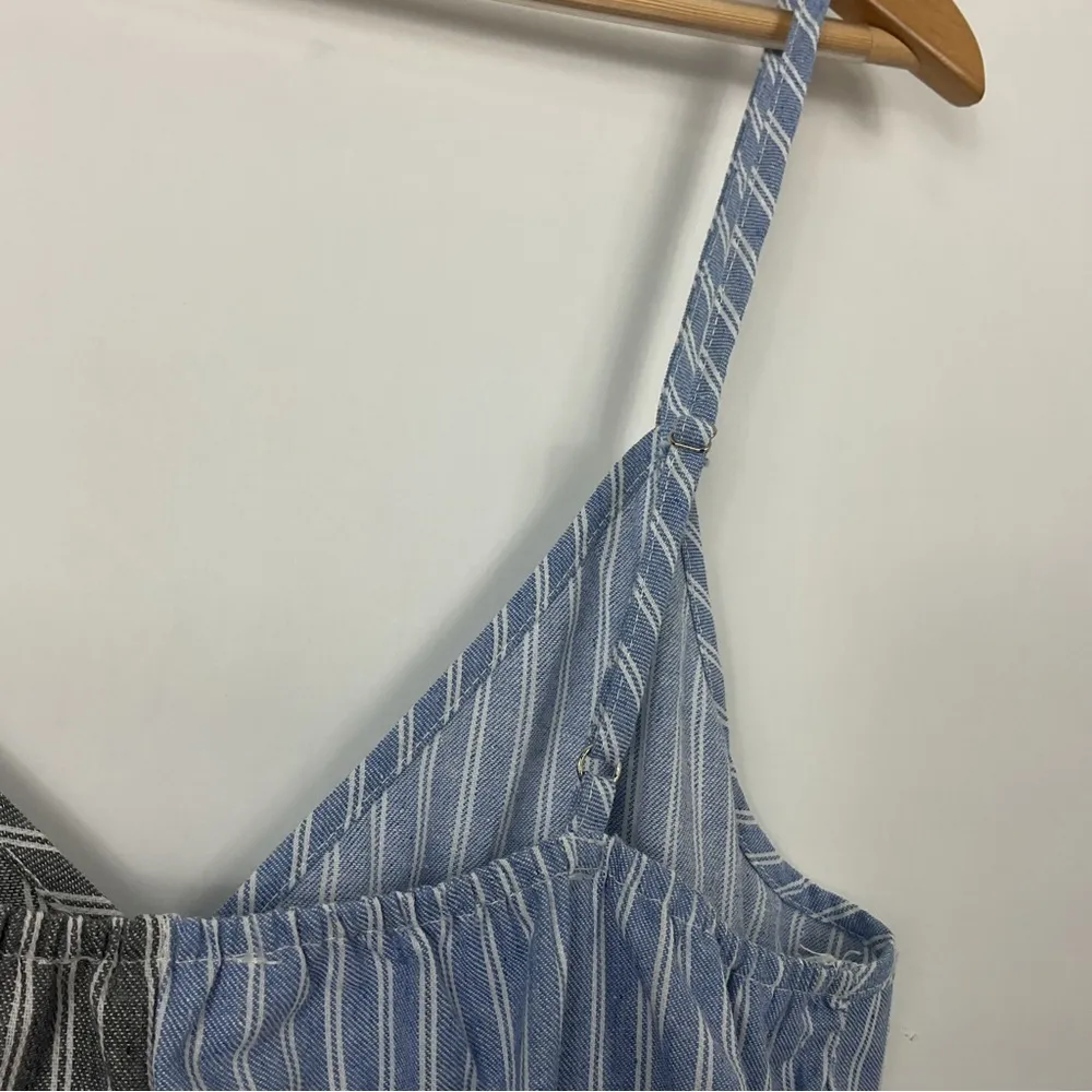 Umgee Colorblock Striped Pocket Romper Size Small - Image 4