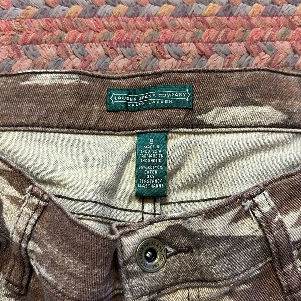 RALPH LAUREN WESTERN PRINT BROWN JEANS - Image 2