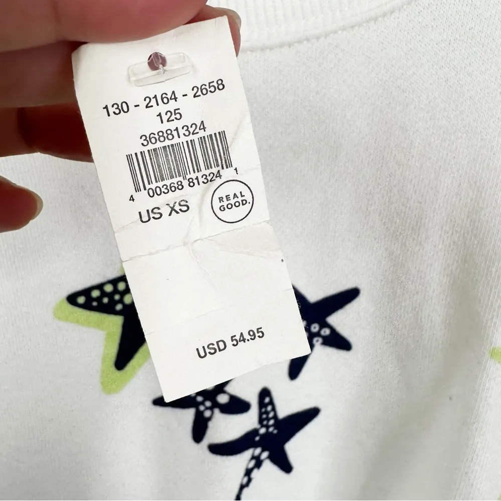 NEW Offline By Aerie Cotton Shirt Womens XS Cotton Graphic Summer Print Pullover - Image 5