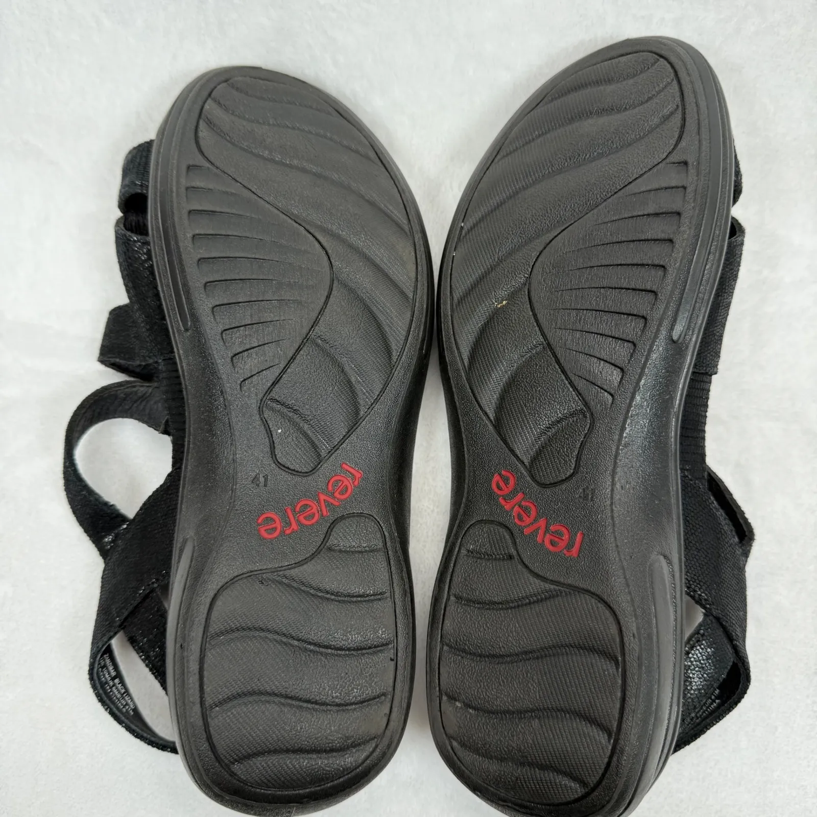 Revere Black Sandals Adjustable Comfort Straps Size‎ 41 READ - Image 9