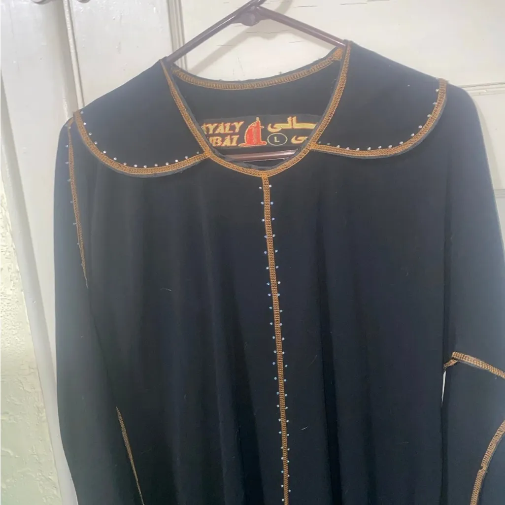 Layaly Dubai Black Jeweled Maxi Rave/Festival Gear RARE Size L - Image 4