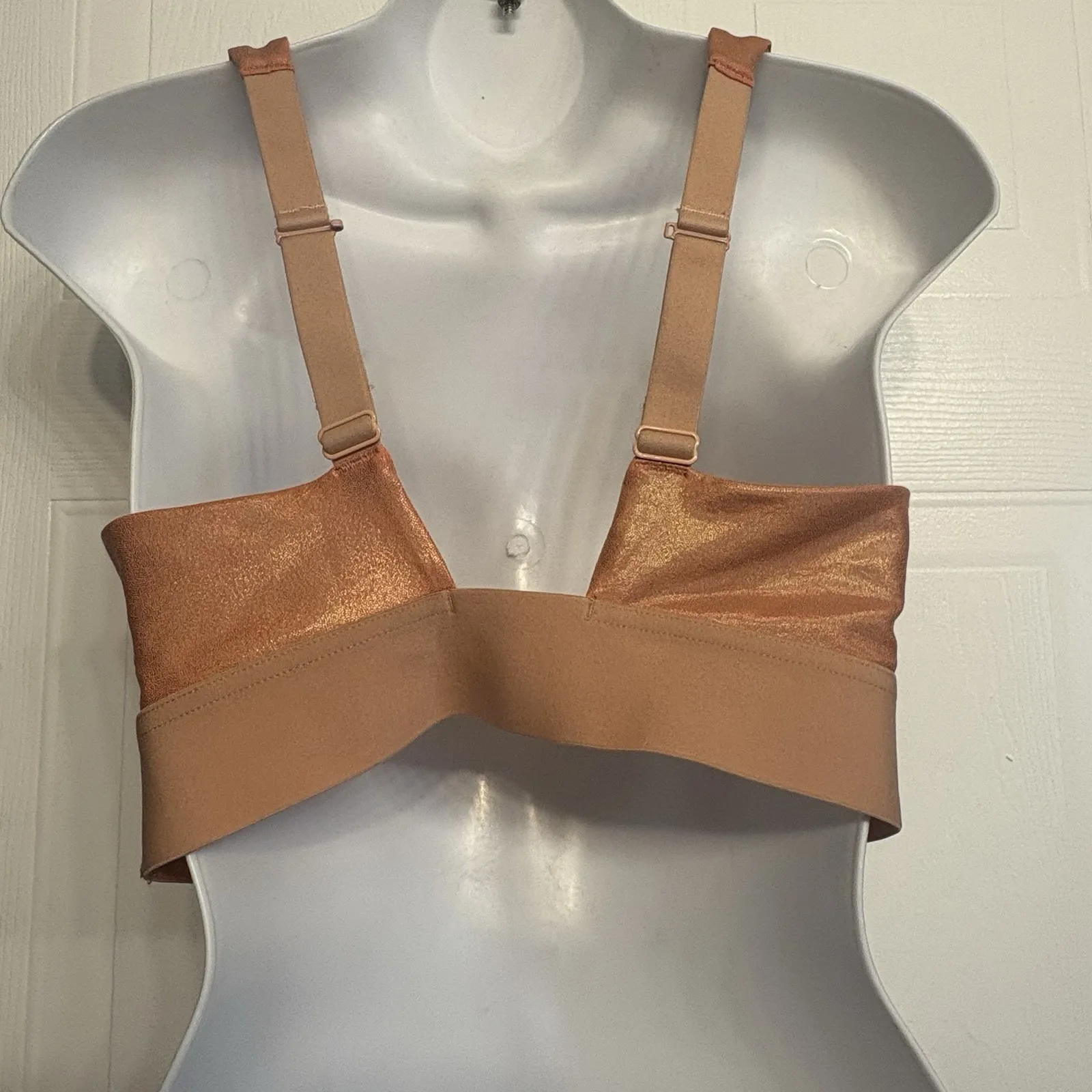 Fabletics All Day Every‎ Day Adjustable Sports Bra Size Medium Iridescent Copper - Image 6