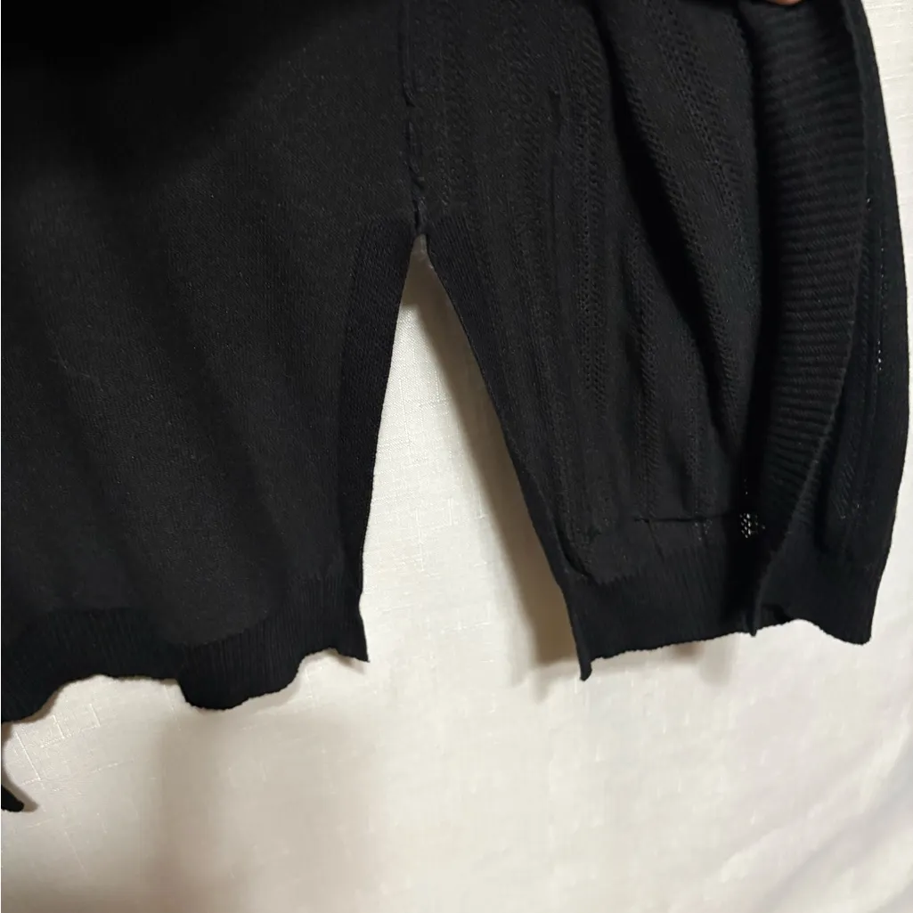 Allison + Zoe Black Knit Cardigan Sweater Size M - Image 8