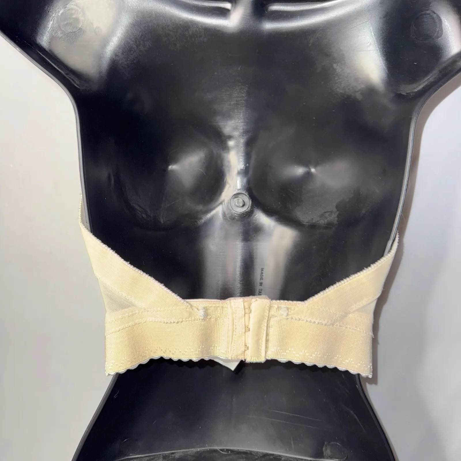 Vintage BackLess Lace Boned Corset The Strouse Adler Co Beige Floral Mesh Tan Size undefined - Image 3