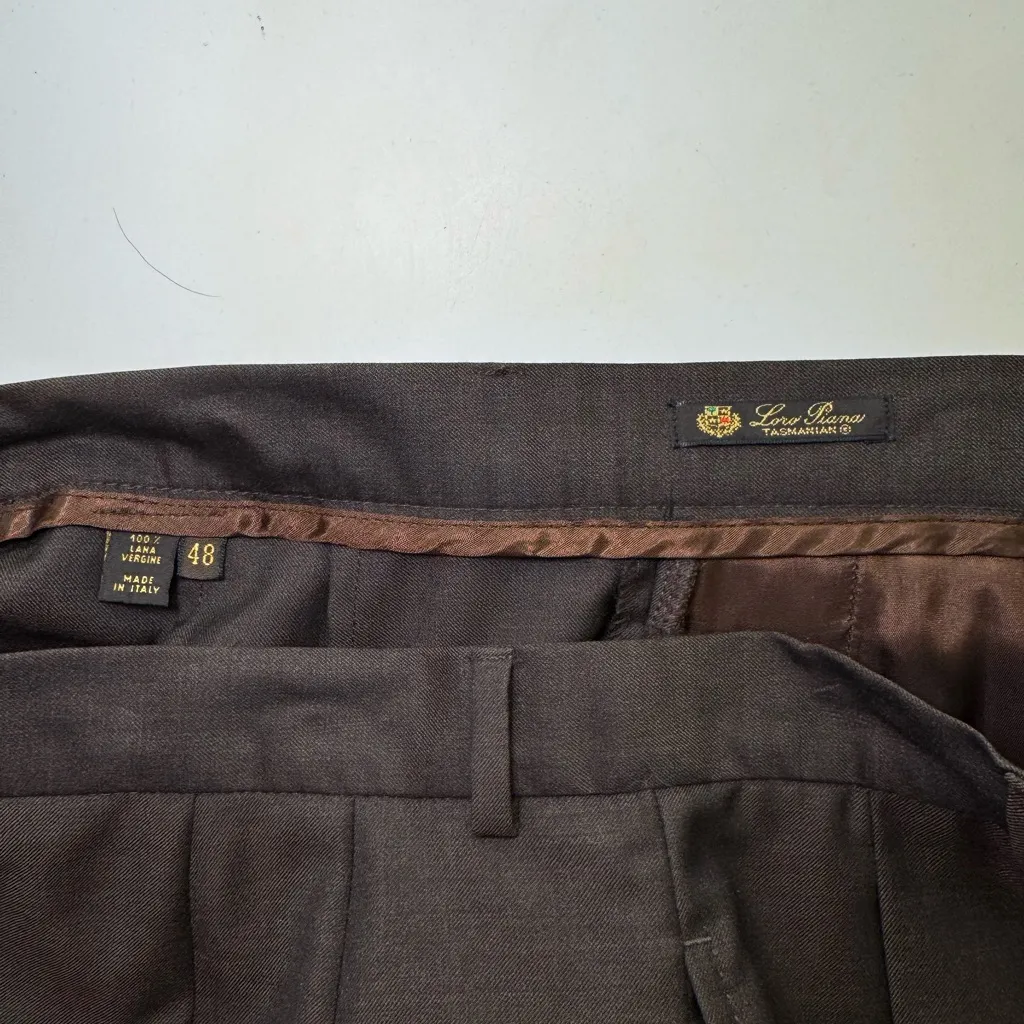 Loro Piana  Dark Brown Trousers - Image 3