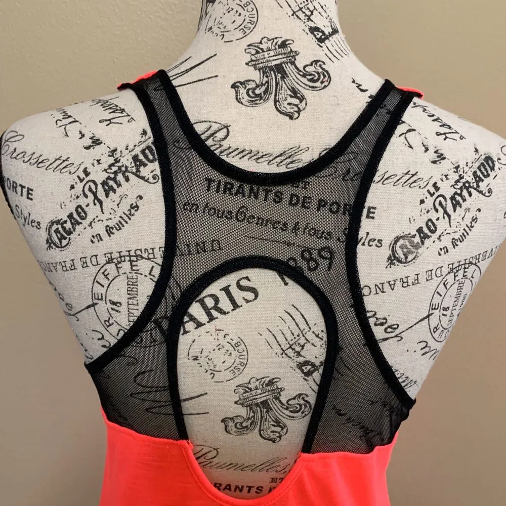 Jenni Pink & Black Workout Tank Top Small - Image 6