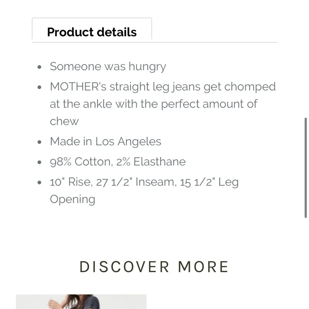 Mother Superior The Dutchie Ankle Jaws Almost Innocent White Size 29 - Image 4