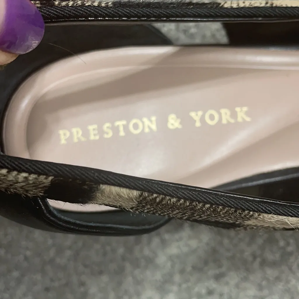 Preston  & York Tabitha plaid Haircalf pump new - Image 4
