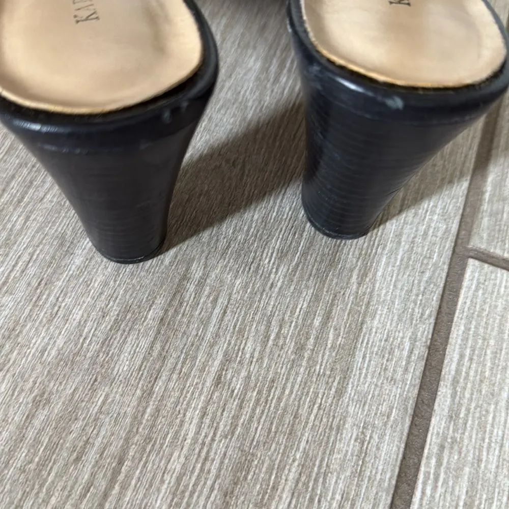 Karen Scott Women’s Adriana‎ Leather Strappy Sandals 9.5 Black - Image 6