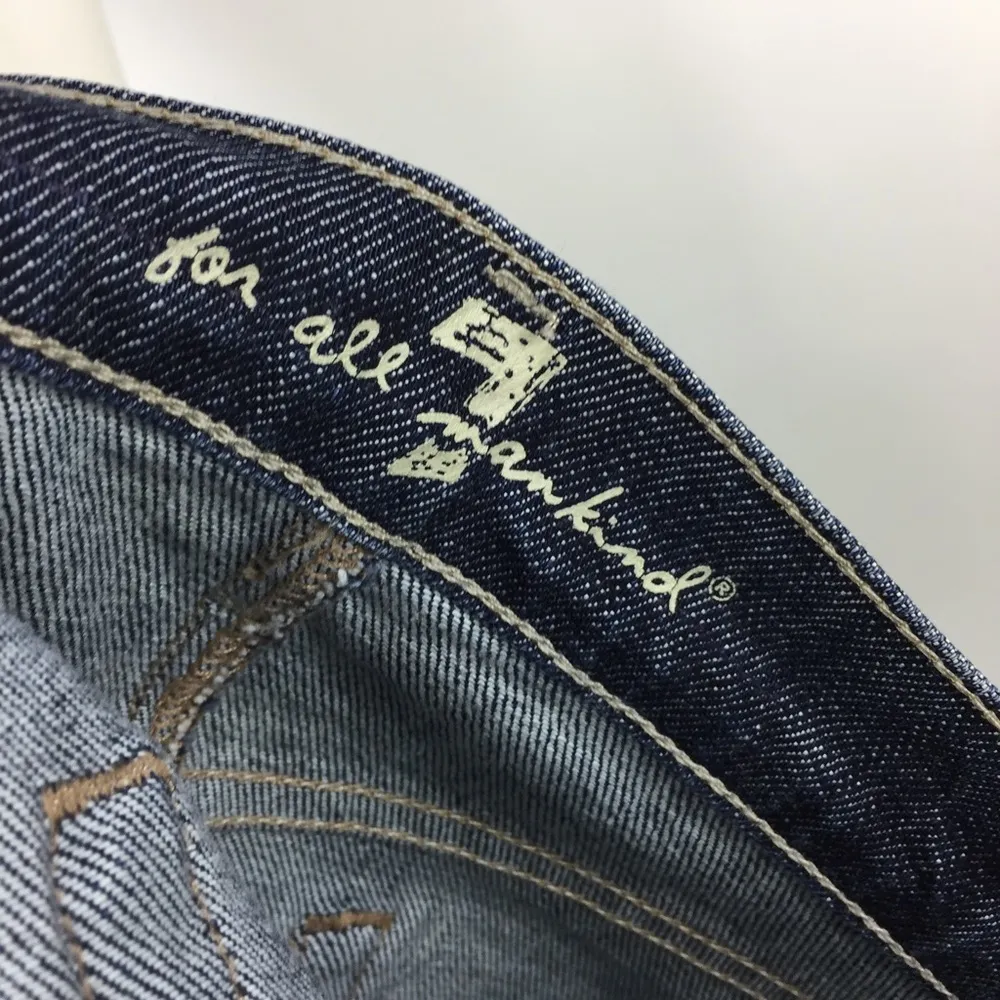 7 for all Mankind Roxanne Mini Skirt Dark Wash 28 - Image 4