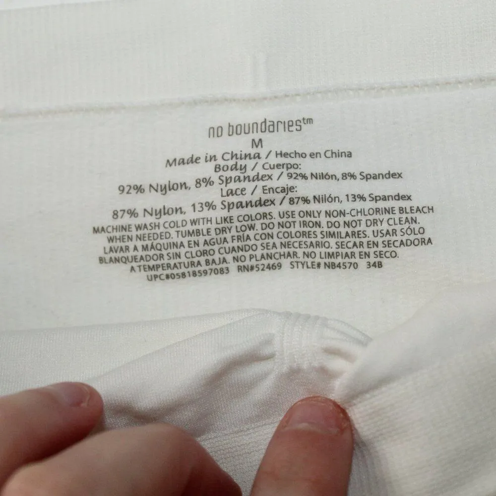 No Boundaries  Strapless‎ Bandeau Bra Size Medium - Image 3