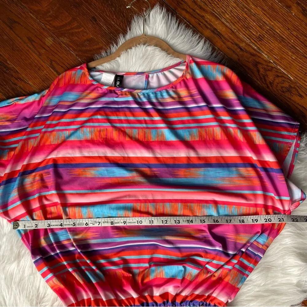 La Blanca Swim Cover Up Orange & Pink Size Small - Image 8