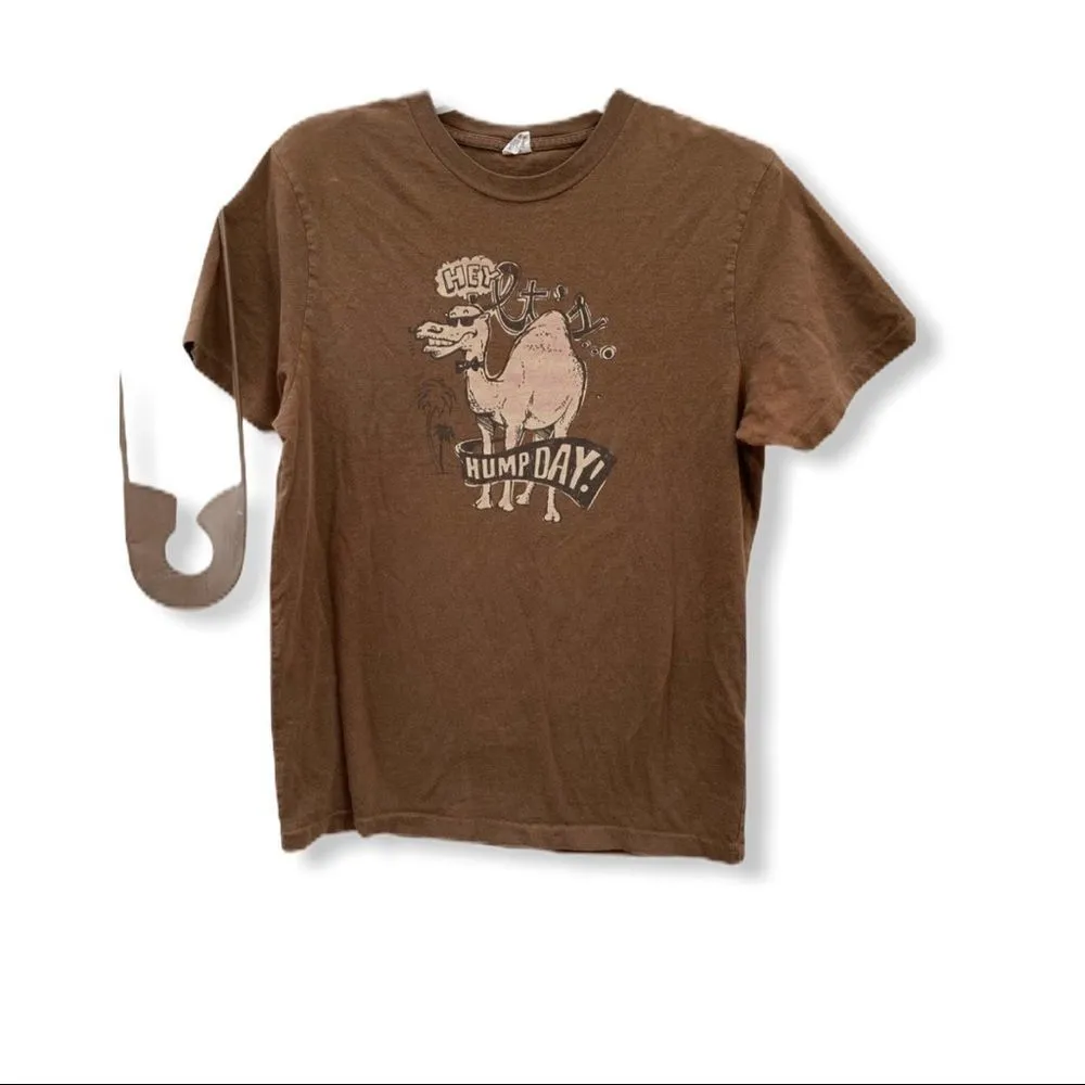 Hollister "Hey It's Hump Day" T-Shirt Brown - Image 4
