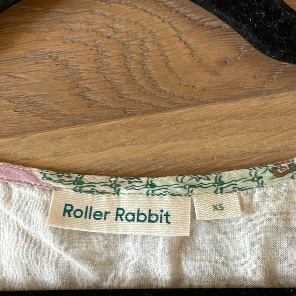 Roller Rabbit Primevere Donatella Floral Silk-Blend Mini Dress in Natural Sz XS - Image 5