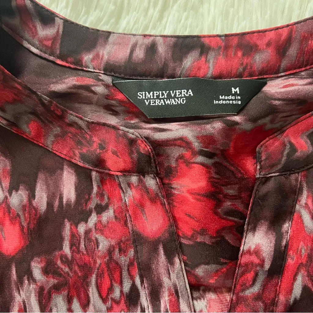Simply Vera Vera Wang Abstract Print Blouse – Size M - Image 3