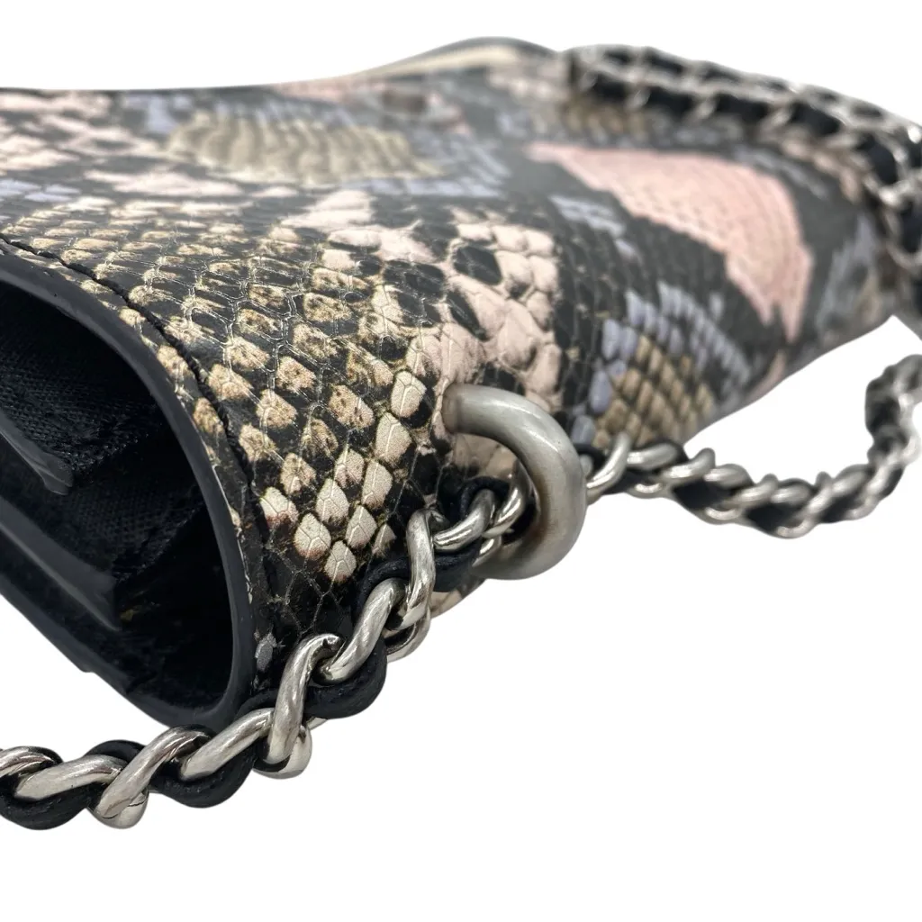 Etienne Aigner Leather Snakeskin Print Lana Convertible Bag - Image 6