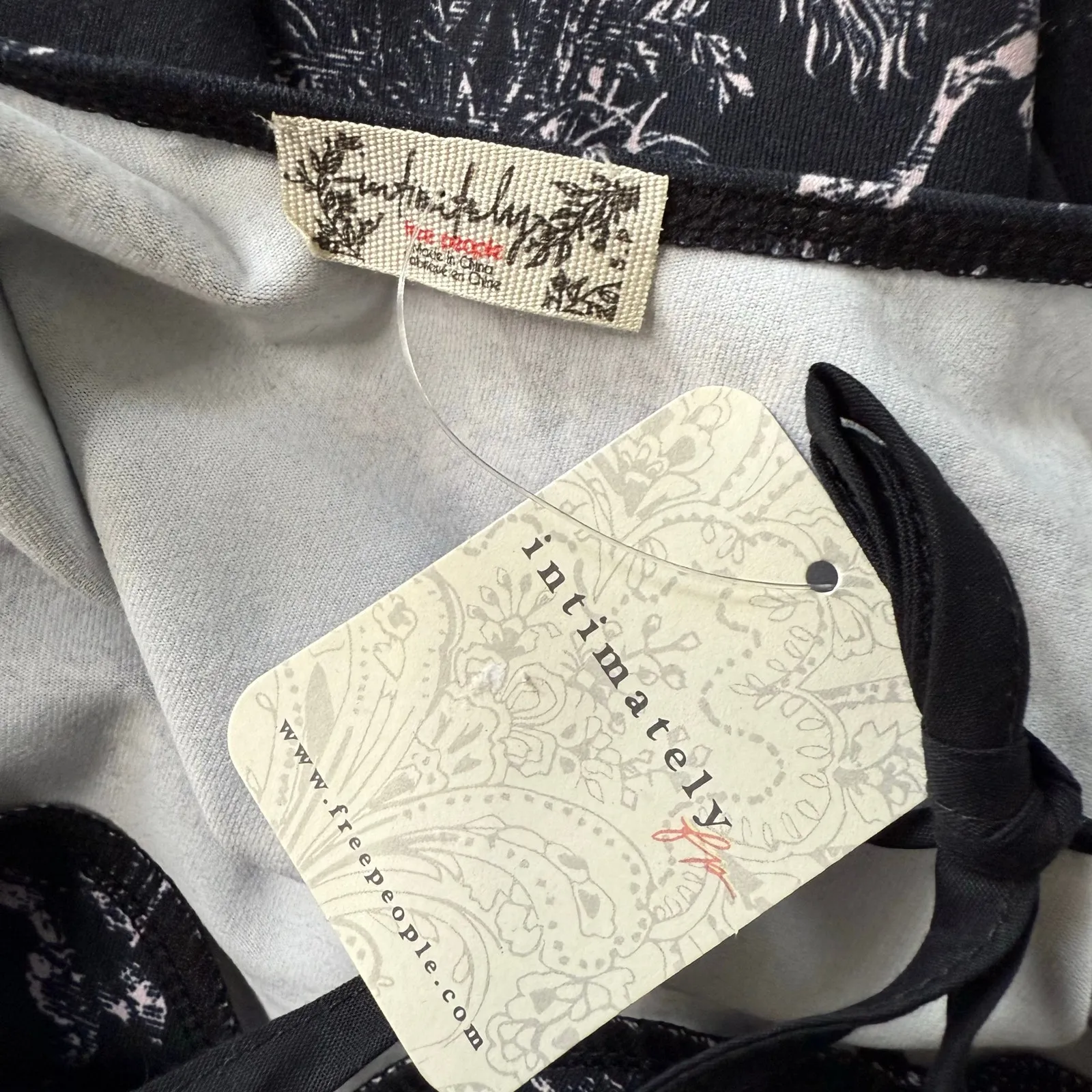 Free People bodysuit floral corset puff sleeves thong bottom Small - Image 5