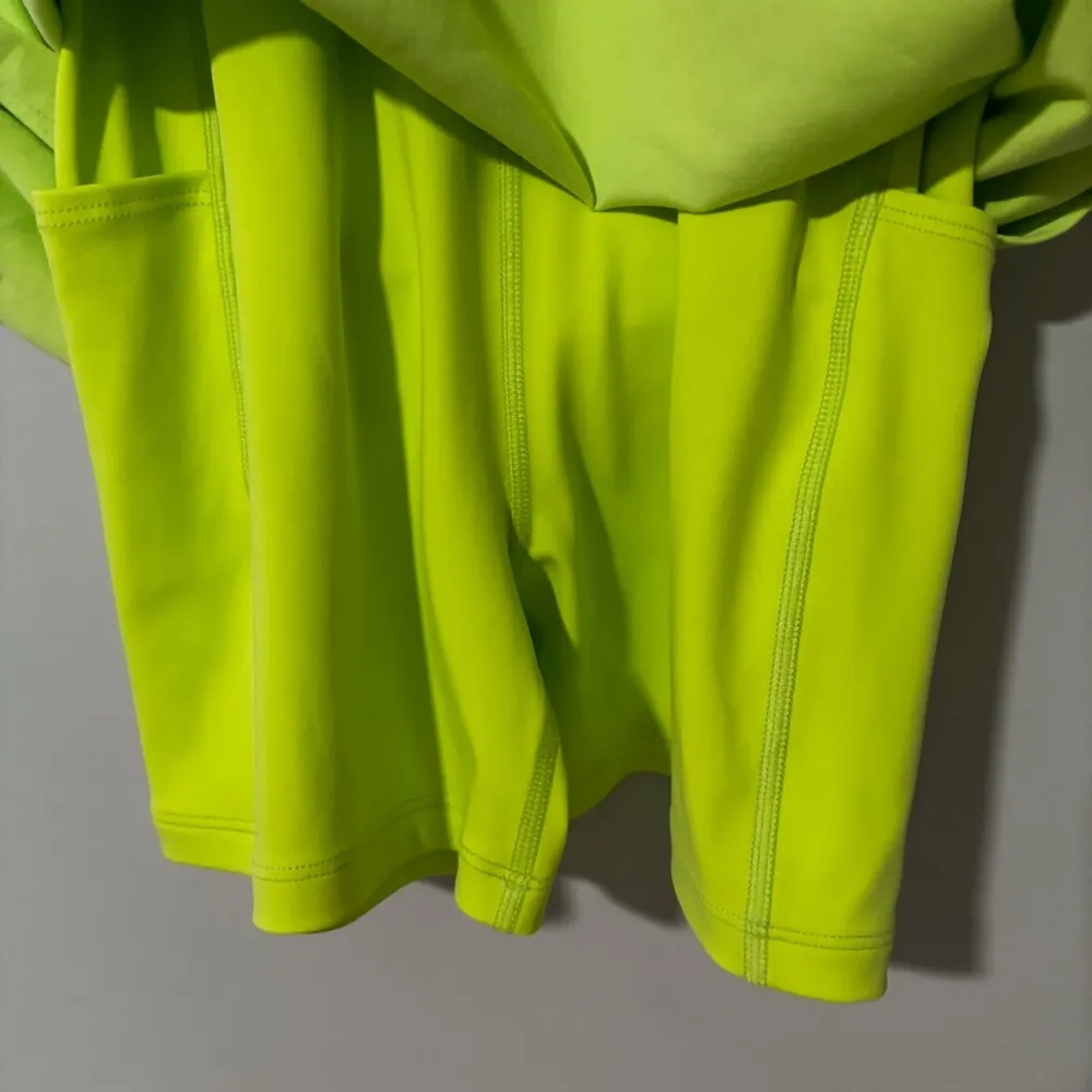 Beyond Yoga Essence Mini Dress in Lime Heather Ice Size Medium - Image 4