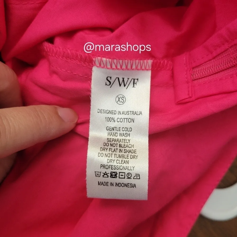 SWF Pink Racer Midi Dress Size XS - Image 9