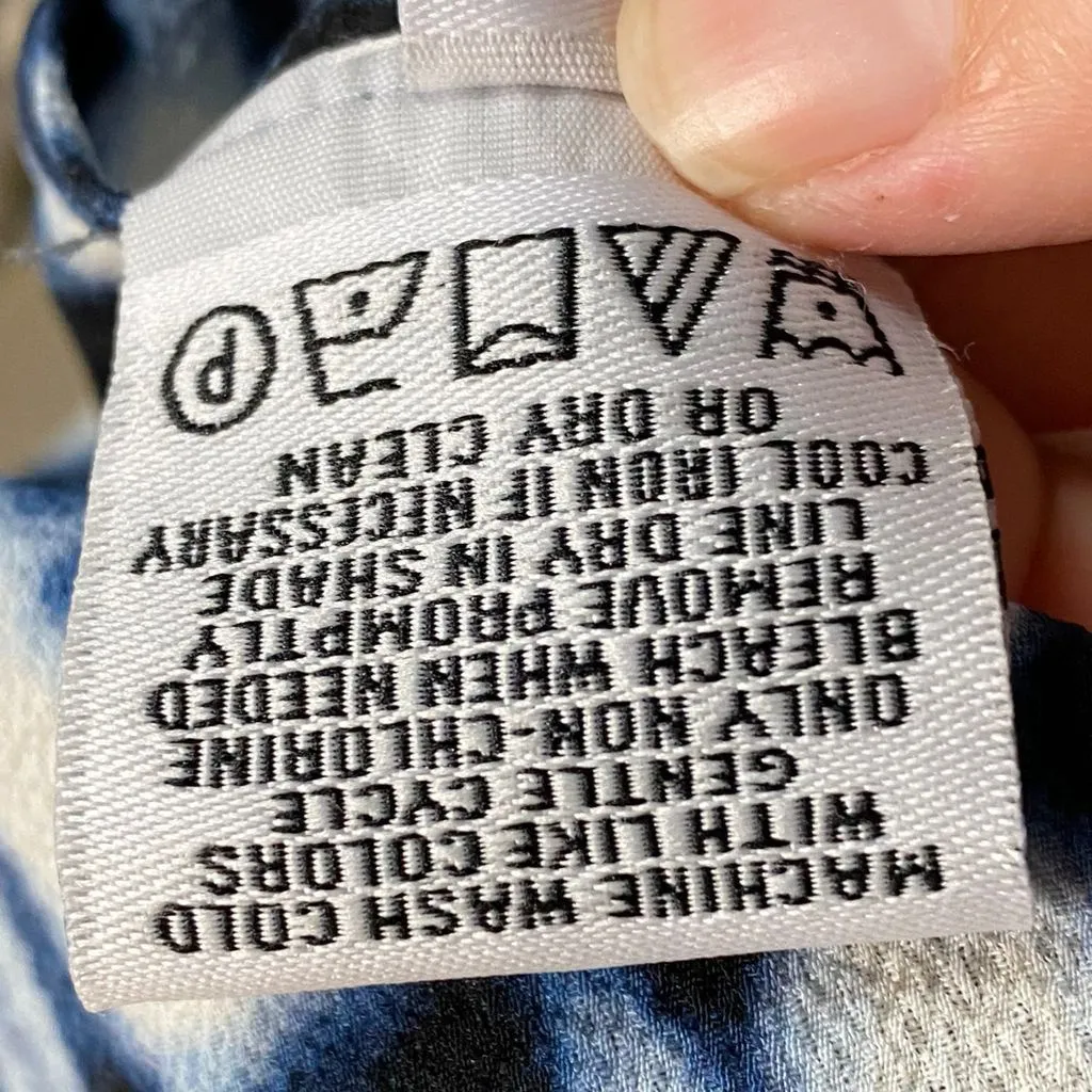 Calvin Klein Blue‎ Tie-Dye T-Shirt Unisex Adult Medium Polyester Spandex Sz M - Image 5