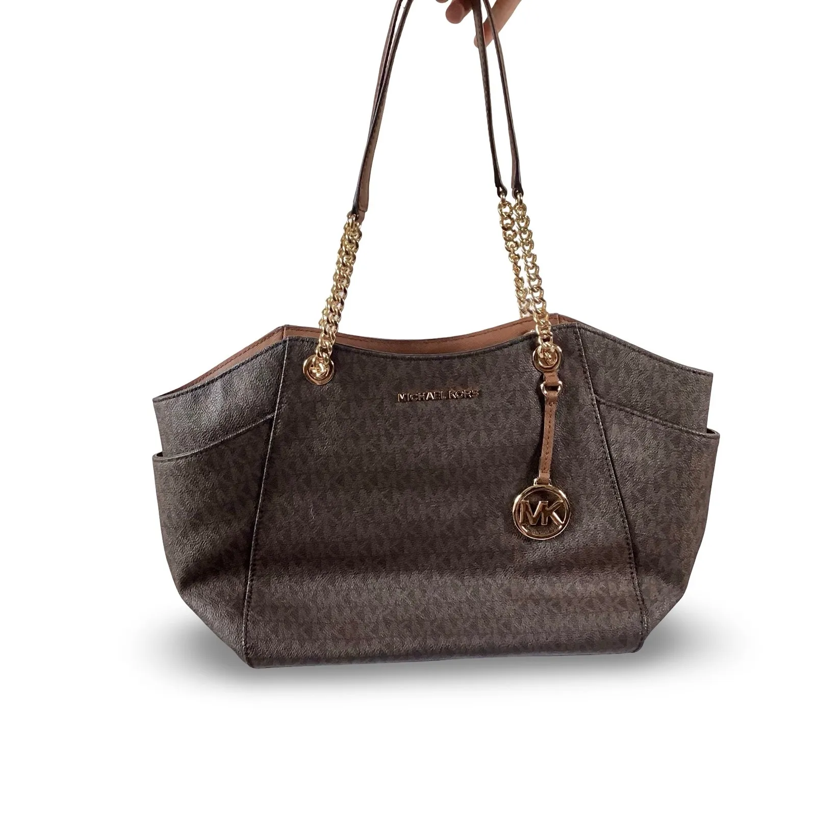 Michael Kors Jet Set Large Signature Logo Shoulder Bag - Image 2