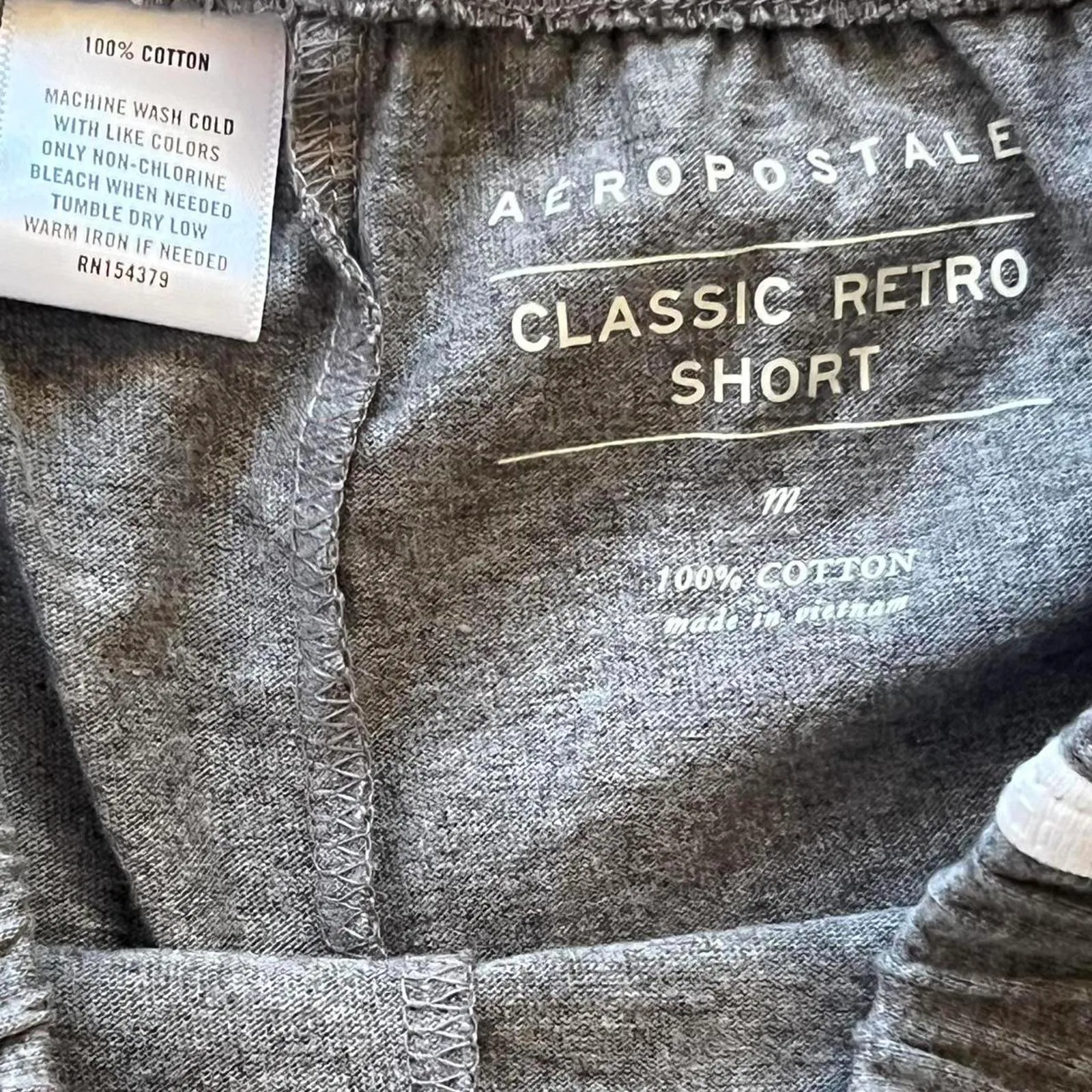 Vintage Grey and white Aeropostale shorts Classic retro shorts Size Medium - Image 3