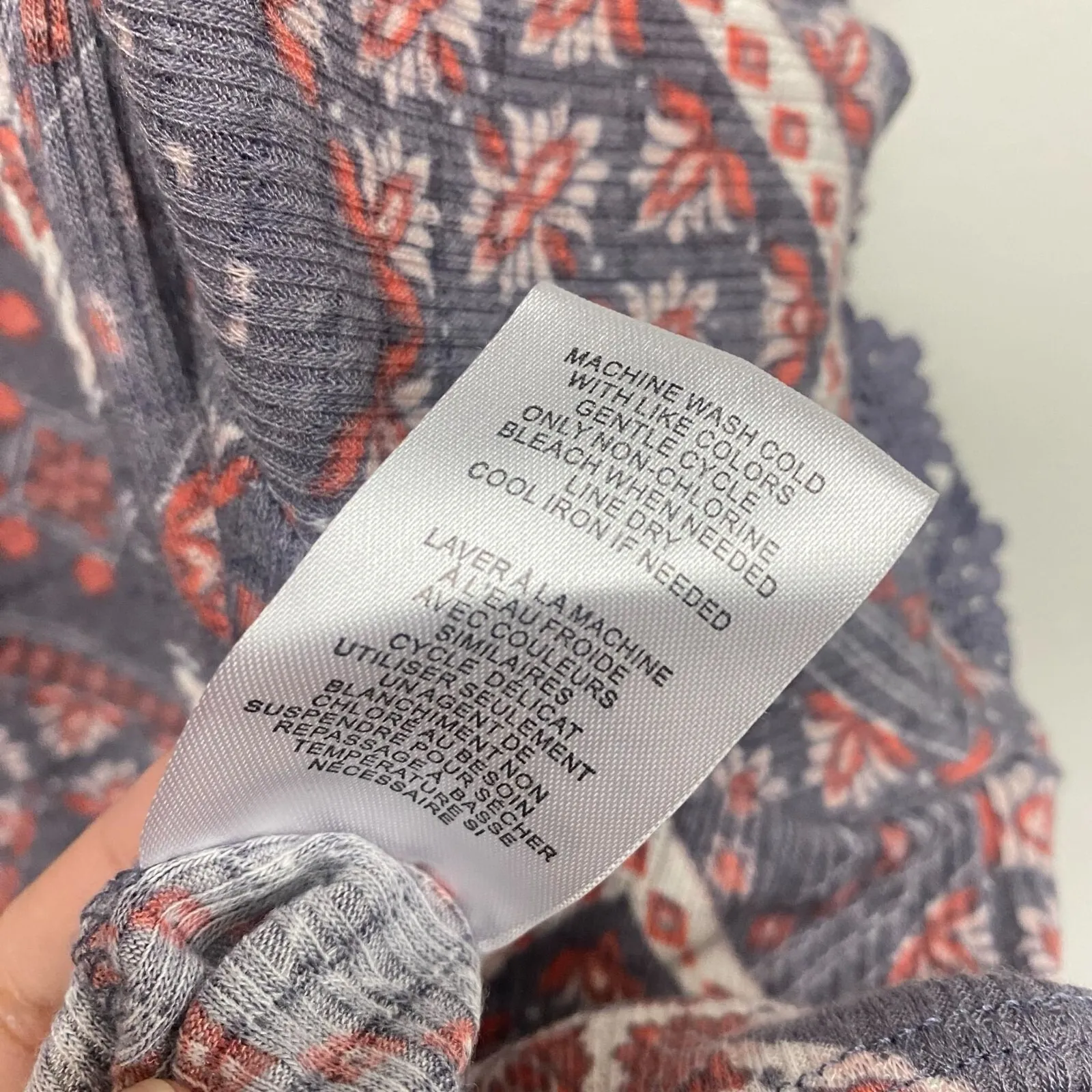 Como Blu womens 3X square neck Geometric Print Country Coastal Folk Retro Mature Size undefined - Image 7