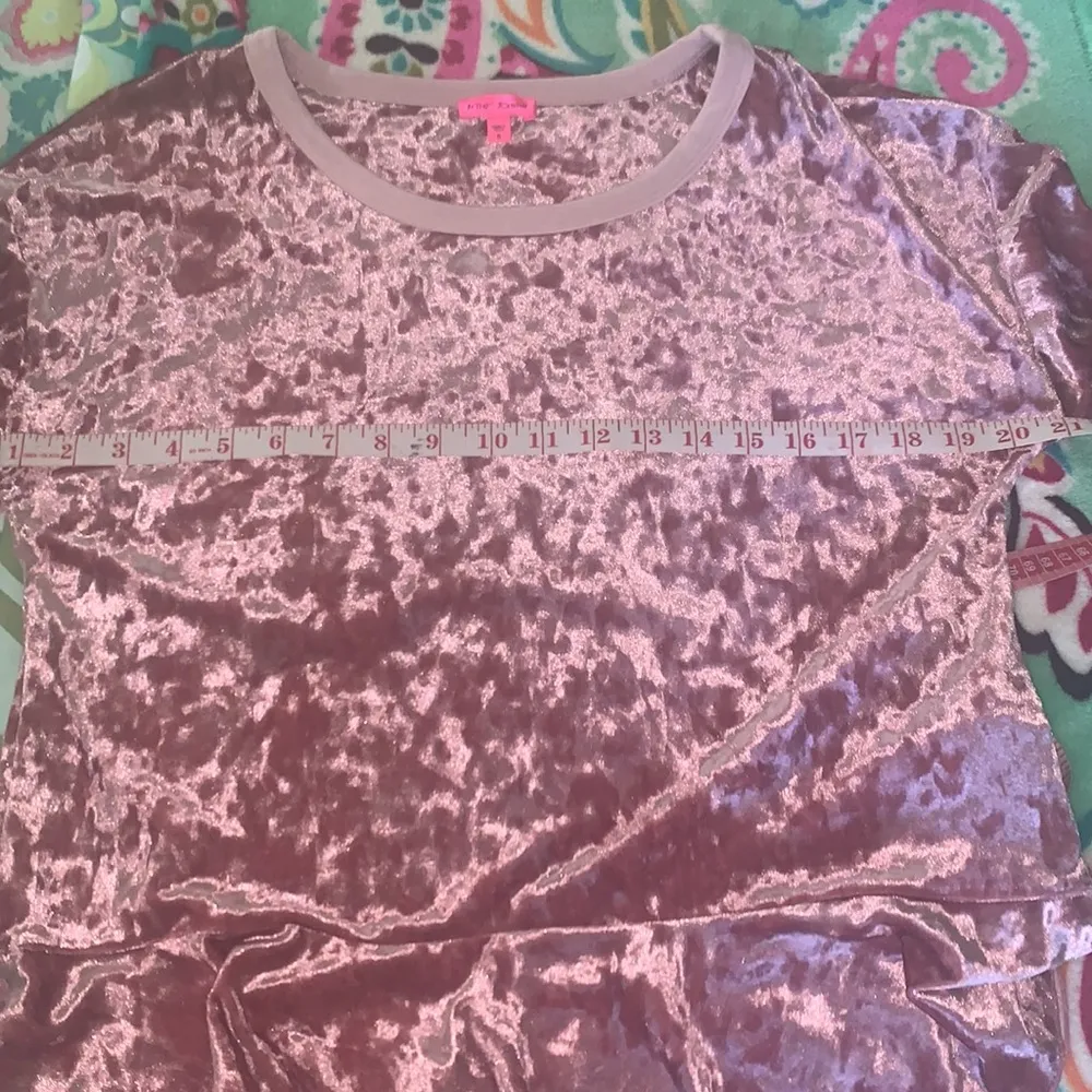 Betsey Johnson Crushed Velvet Top - Image 3