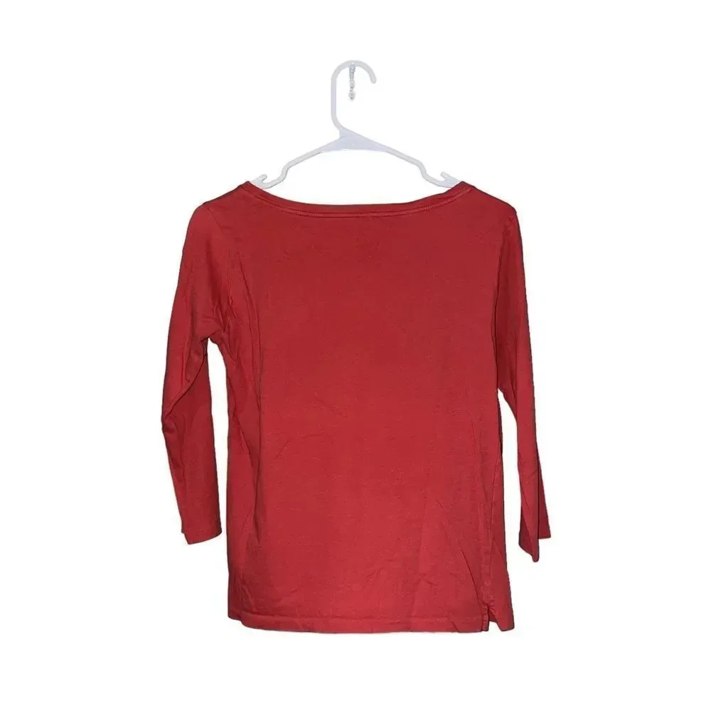 Women’s Polo Ralph Lauren Size Small Red‎ Long Sleeve T Shirt - Image 4