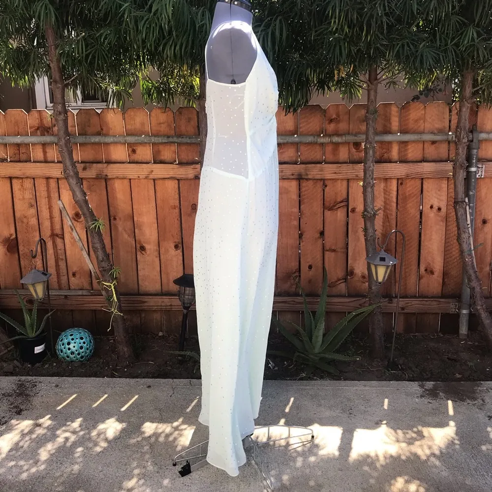 TopShop Mint Green Chiffon Maxi dress - Image 4