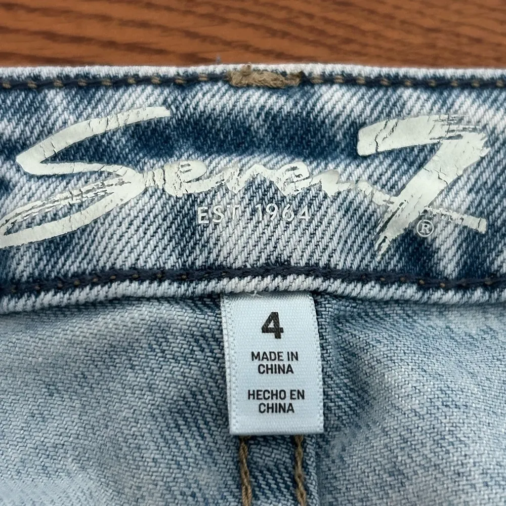 Seven7 Slim Straight Leg Jeans Blue Size 4 - Image 10