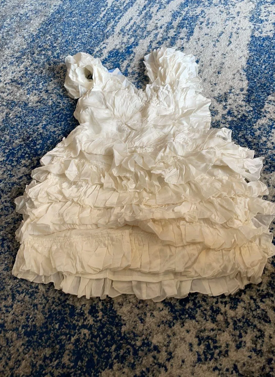 Theodore Mini Dress in White Large - Image 4