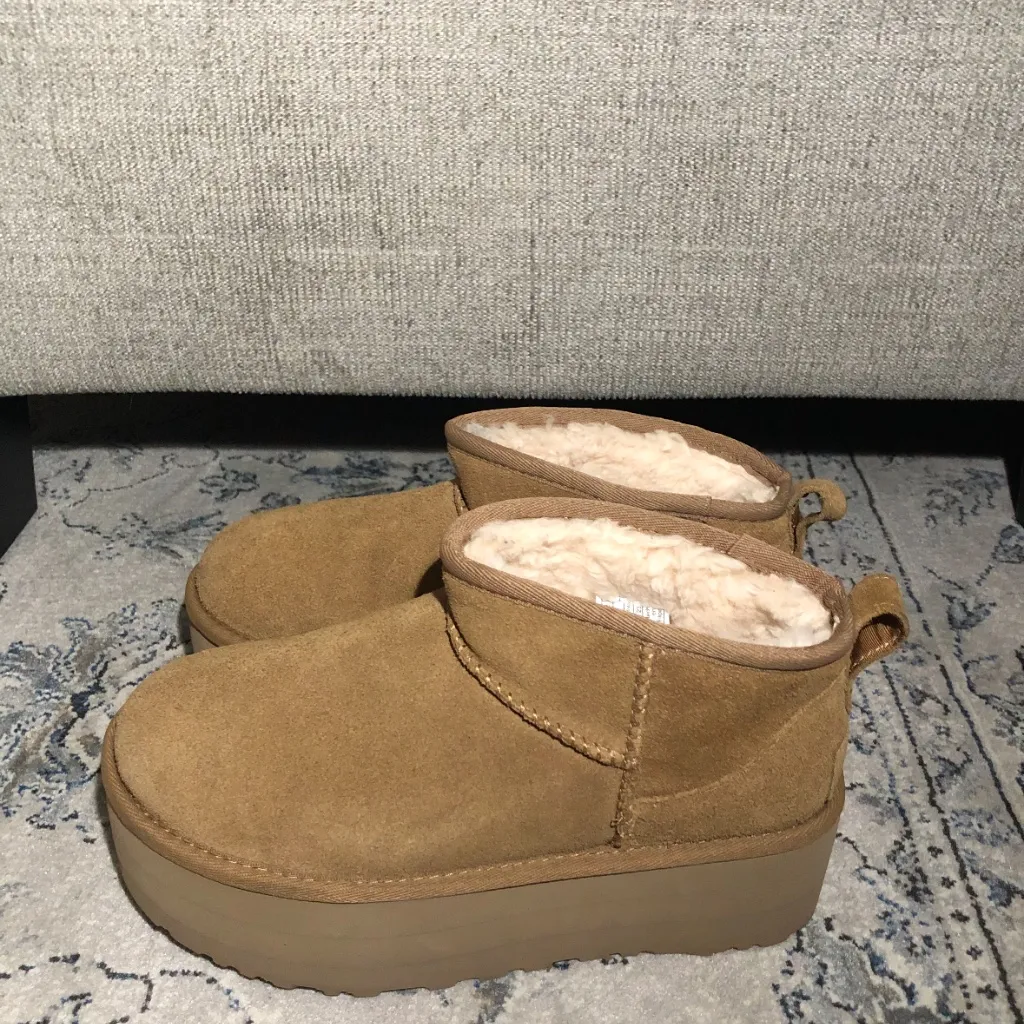 UGG Ultra Mini Platform Boots Chestnut - Image 5