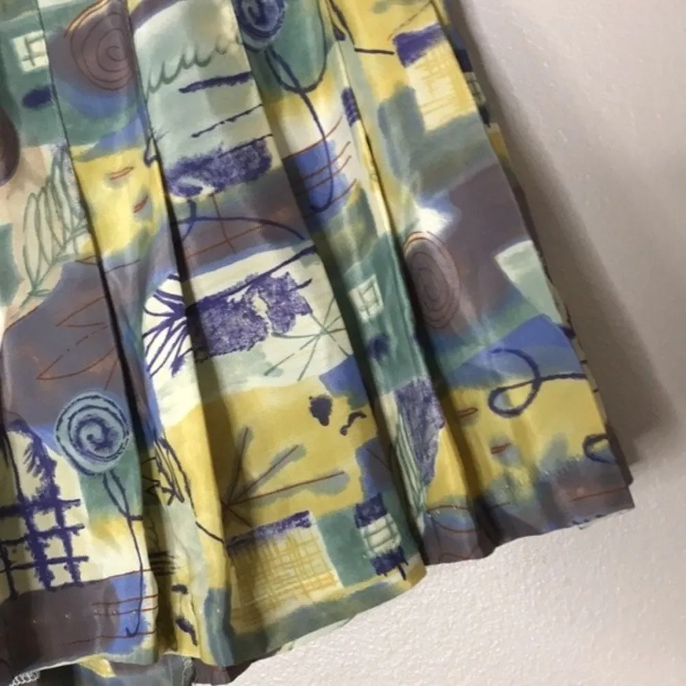 Vintage tail ladies abstract tennis outdoors skirt size 4 - Image 3