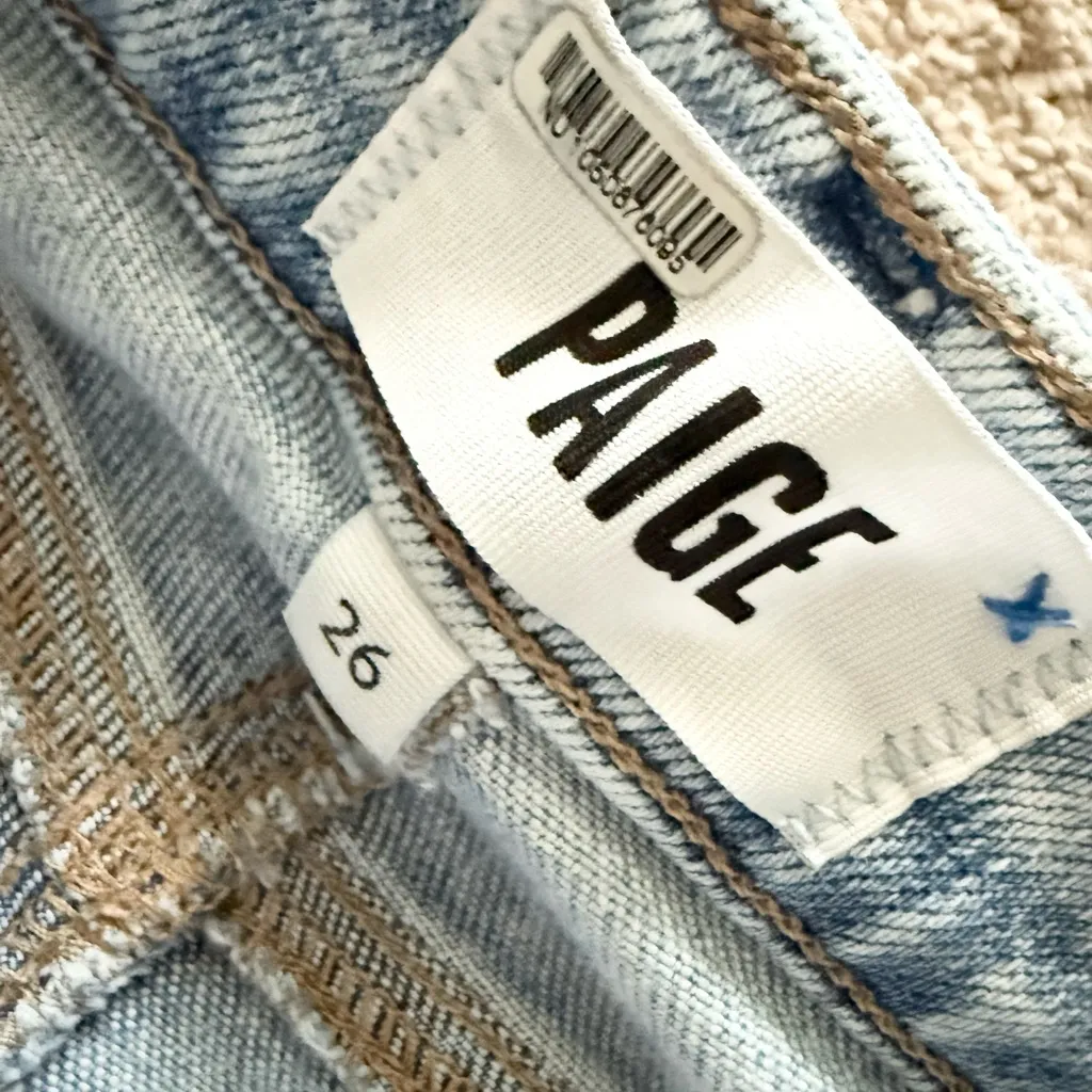 PAIGE Hoxton Slim Straight Leg Jeans in Light Wash Size 26 - Image 7