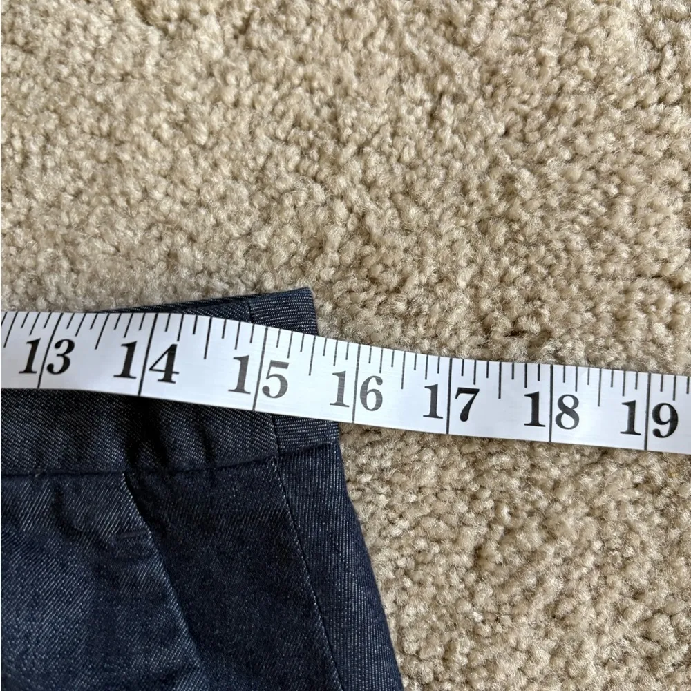 Outback Red  Chambray Blue Mini Skirt A Line Size 6 - Image 15