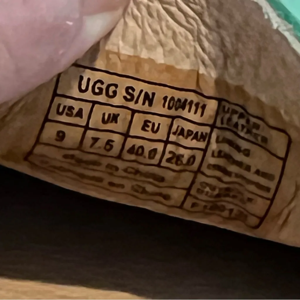 UGG Chivon Slip On Comfort Flat Moccasin Mint Green Women's Size 9 Canvas - Image 8